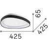 24W LED lubinis šviestuvas GEMINI, baltas, 2700K, 341439