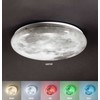 24W LED lubinis šviestuvas LUNA, pilkas, 3000-6500K/RGB, dimeriuojamas, valdomas TUYA programėle