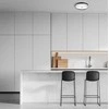24W LED lubinis šviestuvas MOLINO, juodas, 3000/4000/6000K, IP40