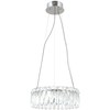 24W LED pakabinamas šviestuvas NOSTA, chromo sp./skaidrus, 3000K