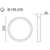 24W LED panelė SIGARO, balta, 4000K, IP40