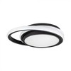 Lubinis šviestuvas 24W LED paviršinis šviestuvas, juodas, 4000K