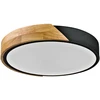 Lubinis šviestuvas 24W LED paviršinis šviestuvas NASTRO, medžio/baltos/juodos sp., 3000K