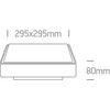 24W LED plafonas, antracito sp., 3000K, 67282AN/AN/W