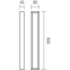 24W LED sieninis šviestuvas HORIZON, juodas, 3000/4000K, IP44, 01-3788