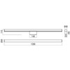 24W LED sieninis šviestuvas KALI, chromo sp., 3000/4000K, IP44, 01-3284