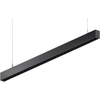 25,5W linijinis pakabinamas šviestuvas X-LINE SLIM LOW UGR L-DOWN LED, juodas, 3000K, IP40