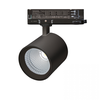 25W LED akcentinis šviestuvas į 3 fazių bėgelius, juodas, 4000K, S199