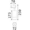 25W LED akcentinis šviestuvas į 3 fazių bėgelius EOS, juodas, 2700K, 340814