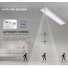 V-tac 2,5W LED įkraunamas linijinis paviršinis šviestuvas, 60cm, sidabro sp., 4000K, su judesio davikliu