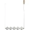 25W LED pakabinamas šviestuvas FUENTE, aukso sp./skaidrus, 3000K