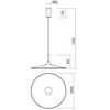25W LED pakabinamas šviestuvas KAI, baltas, 3000K, 55cm, 01-3039