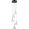 25W LED pakabinamas šviestuvas MONTIELA, juodos/aukso/baltos sp., 3000K