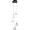 25W LED pakabinamas šviestuvas MONTIELA, juodos/aukso/baltos sp., 3000K