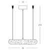 Bikuvalt 25W LED pakabinamas šviestuvas, žalvario/baltos sp., 3000K, dimeriuojamas, 34cm, 2542