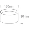 Bikuvalt 25W LED paviršinis šviestuvas, juodas, 3000/4000/5000K, IP44, 12125D/B/V
