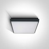 25W LED plafonas, antracito sp., 3000K, 67362A/AN/W
