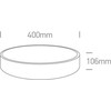 Lubinis šviestuvas 25W LED plafonas, baltas, 4000K, 62125D/W/C
