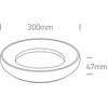 Lubinis šviestuvas 25W LED plafonas, juodas, 3000K, 67402/B/W