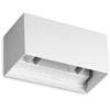 Sieninis šviestuvas Ideal Lux 25W LED sieninis fasado šviestuvas ATOM, baltas, 3000K, IP54, 328652