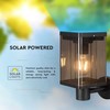 V-tac 2,5W LED sieninis lauko šviestuvas su saulės baterija ir judesio davikliu, juodas, 3000K, IP54