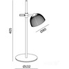 2,5W LED stalo šviestuvas ORBI, baltas, 3000/6500K