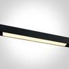 25W LED šviestuvas į magnetines sistemas MAXI, juodas, 3000/3500/4000K, 48V, 120°, 42100B/B/V
