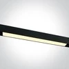 Bikuvalt 25W linijinis šviestuvas į magnetines sistemas ONELIGHT MAXI, juodas, 3000K, 42100B/B/W