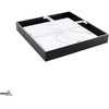 Luxmena 26-34W LED paviršinė panelė GRANDER, juoda, 3000K/4000K/6500K, IP44