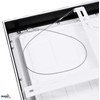 Luxmena 26-34W LED paviršinė panelė GRANDER, juoda, 3000K/4000K/6500K, IP44