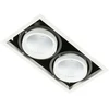 26W LED įleidžiamas šviestuvas VERTICO DOUBLE, baltos/juodos sp., 4000K