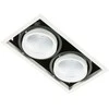 26W LED įleidžiamas šviestuvas VERTICO DOUBLE, baltos/juodos sp., 4000K
