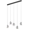 26W LED pakabinamas šviestuvas KHADI, juodos/dūmų sp., 3000K, dimeriuojamas, 01-3490