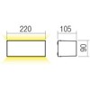 26W LED sieninis lauko šviestuvas LIMAS, baltas, 3000K, IP65, 90561