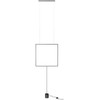 28W LED grindinis/pakabinamas šviestuvas SLICK, matinės juodos sp., 3000K, 01-2134