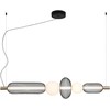 Viokef 28W LED pakabinamas šviestuvas MARGOT, juodos/aukso sp., 3000K, 4311600