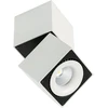 Lubinis šviestuvas Netlighting 28W LED paviršinis šviestuvas SEVILLA SQUARE, baltos/juodos sp., 4000K