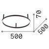 29W LED lubinis šviestuvas ORACLE SLIM, baltas, 2700K, 341897