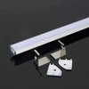 LED kampinis profilis V-TAC, su dangteliu ir užbaigimais, baltas, 2000x19x19mm