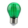 V-tac 2W LED filamentinė lemputė, E27, G45, žalia šviesos sp.