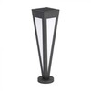 V-tac 2W LED įkraunamas lauko šviestuvas su saulės baterija, juodas, 3000K, IP65