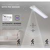 V-tac 2W LED įkraunamas linijinis paviršinis šviestuvas, 40cm, sidabro sp., 4000K, su judesio davikliu