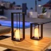 New Garden 2W LED įkraunamas šviestuvas SIROCO 30, juodas, 2000K, IP54, su microUSB jungtimi, dimeriuojamas