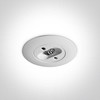 2W LED įleidžiamas avarinis šviestuvas, baltas, 6000K, 89002
