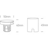 2W LED įleidžiamas sieninis lauko šviestuvas, juodas, 3000K, 68074/B/W