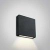 2W LED įleidžiamas sieninis lauko šviestuvas, juodas, 3000K, 68074A/B/W