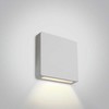 2W LED įleidžiamas sieninis lauko šviestuvas, baltas, 3000K, 68074A/W/W