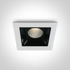 2W LED įleidžiamas šviestuvas, baltas, 3000K, 50102B/W/W