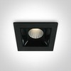 2W LED įleidžiamas šviestuvas, juodas, 3000K, 50102B/B/W