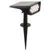 2W LED įsmeigiamas lauko šviestuvas su saulės baterija, juodas, 3000K